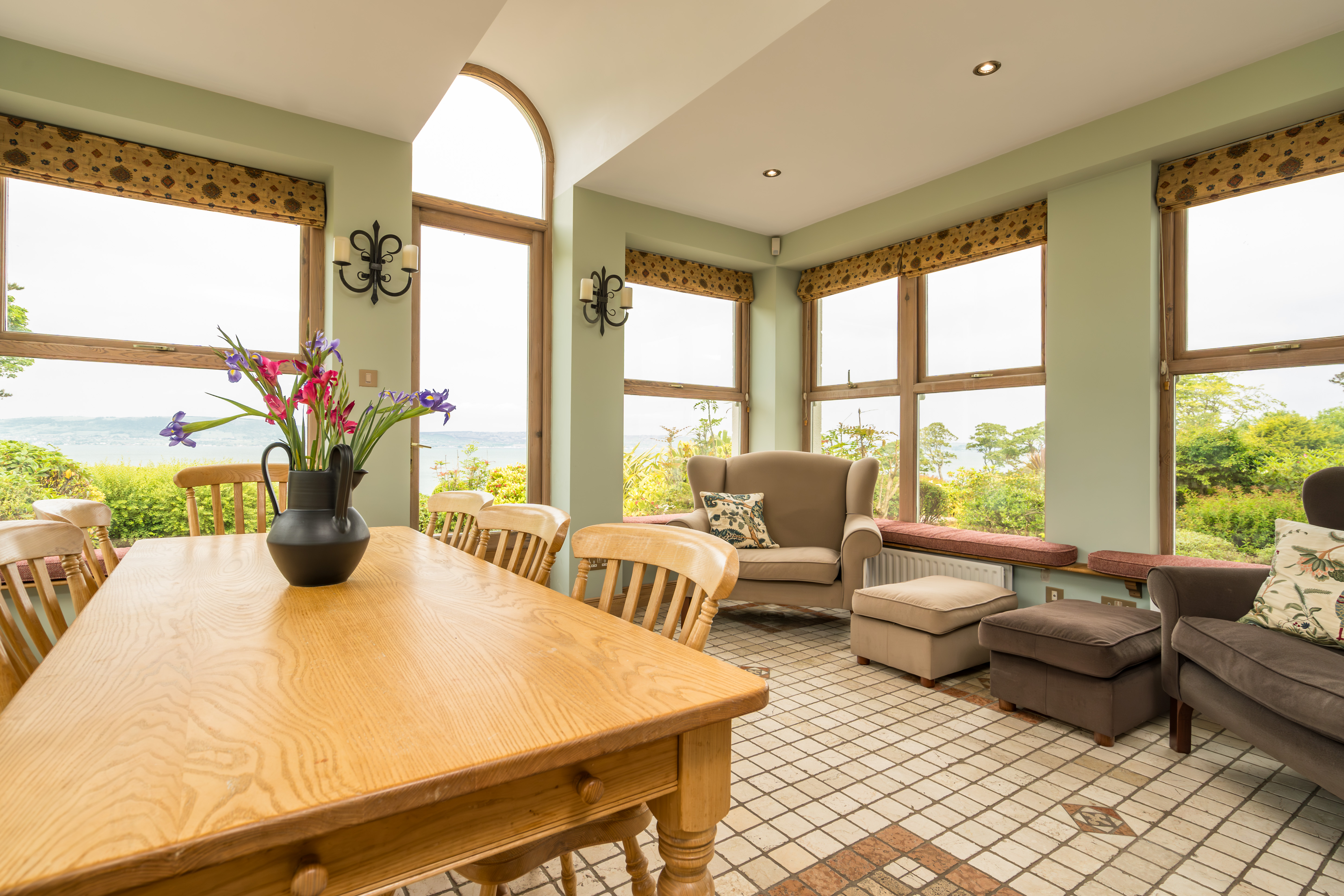 Conservatory with Lough views
