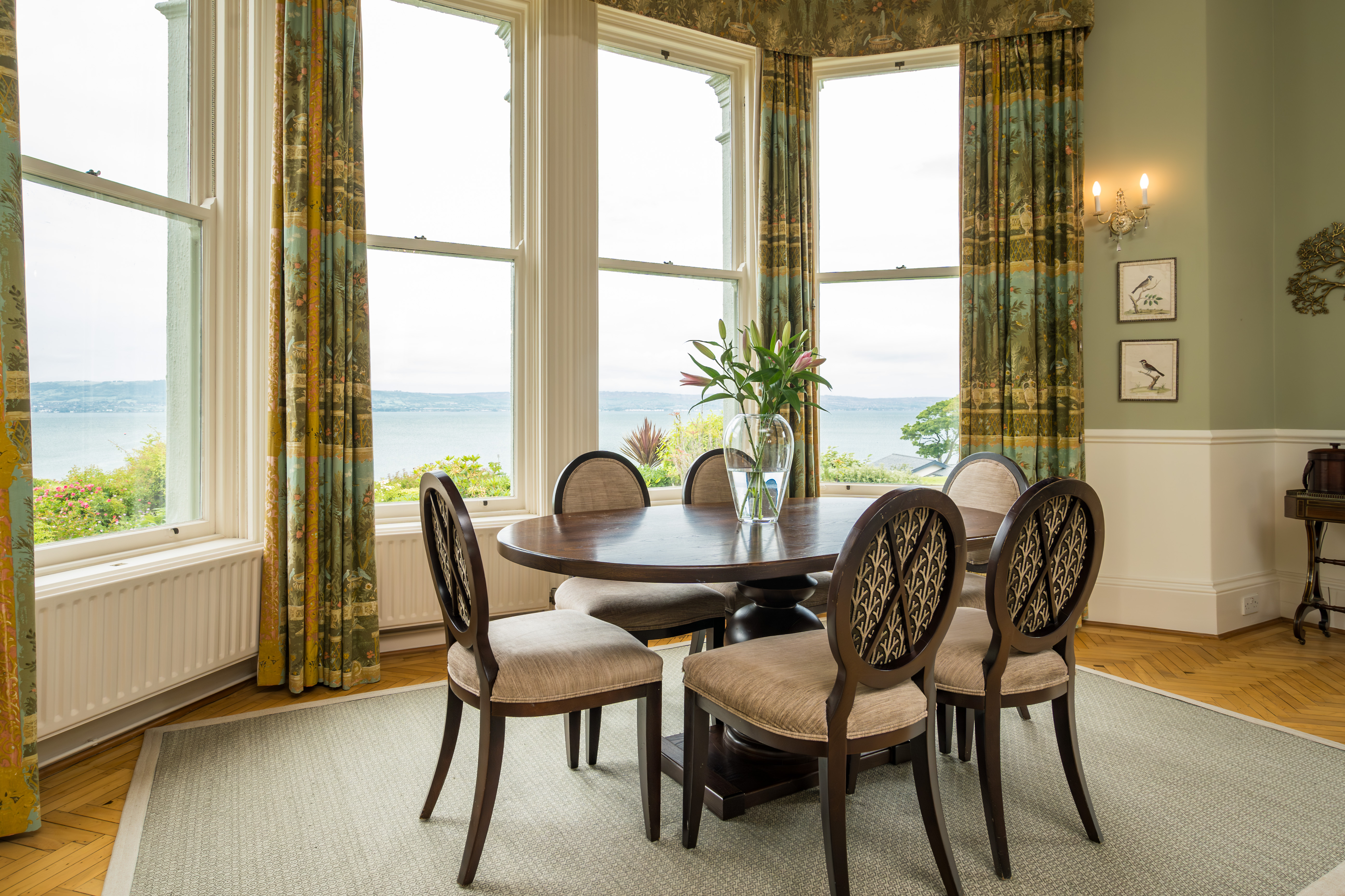 Dining room with Lough views