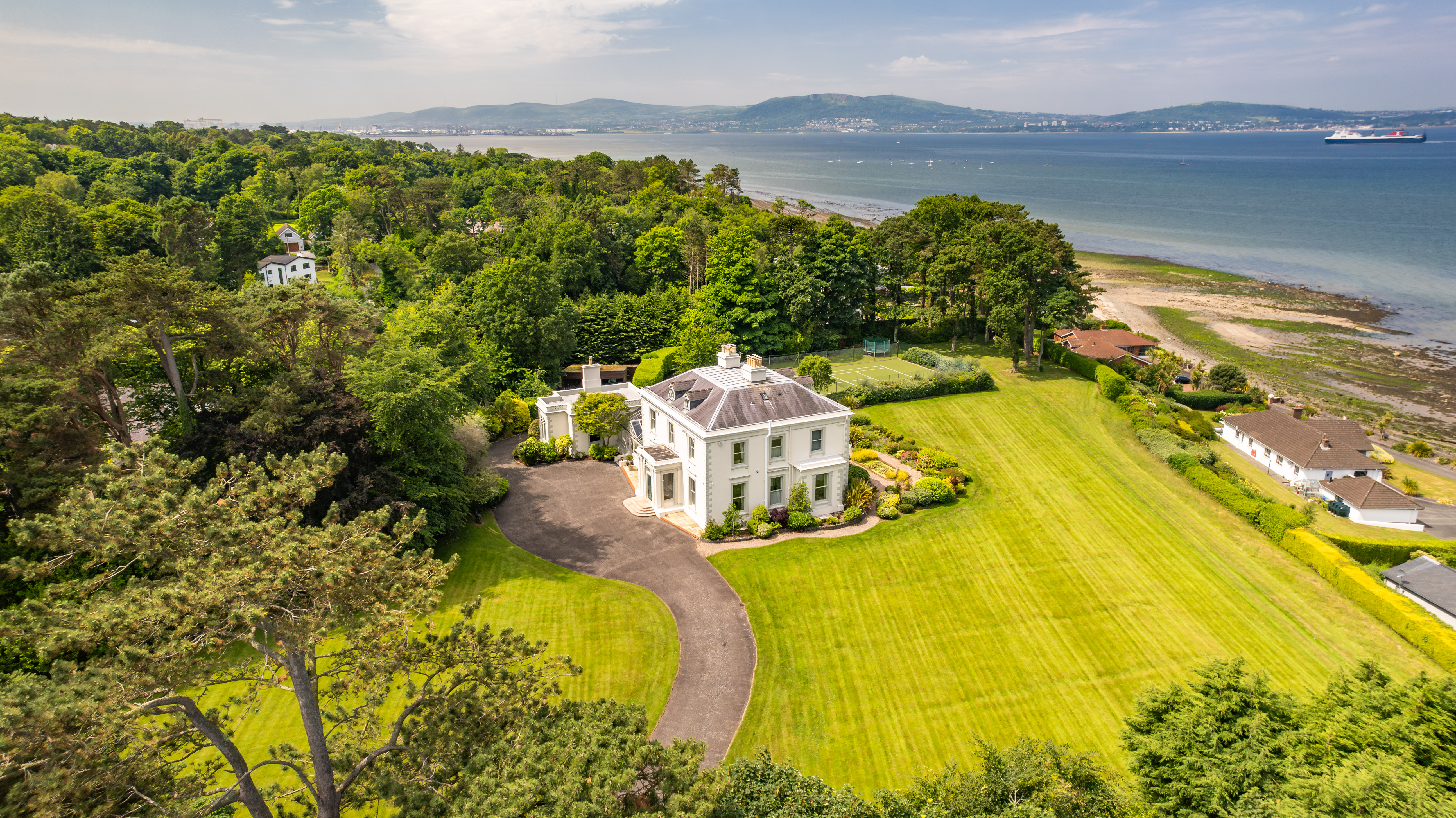 Aerial view with Lough