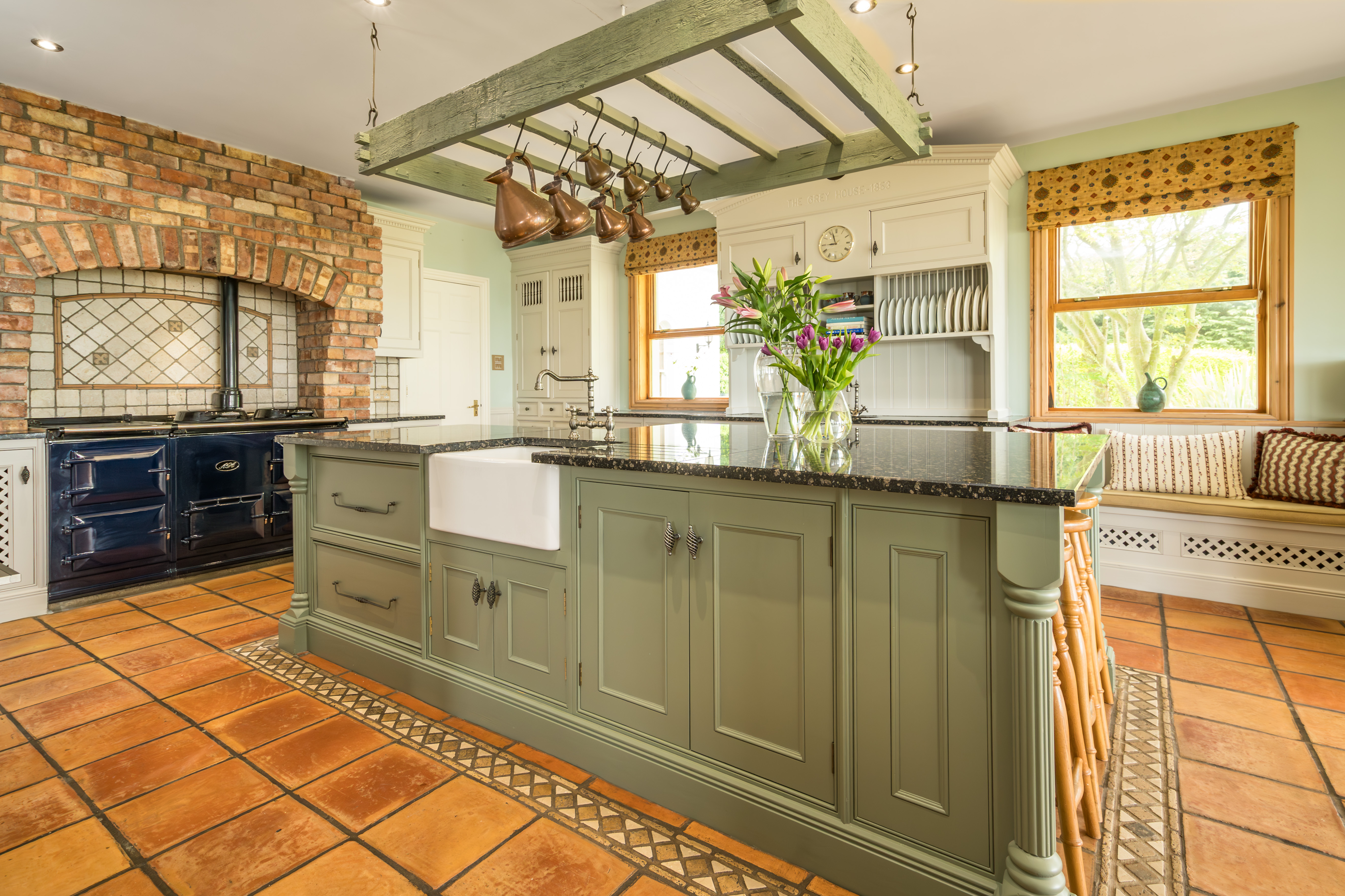 The kitchen island